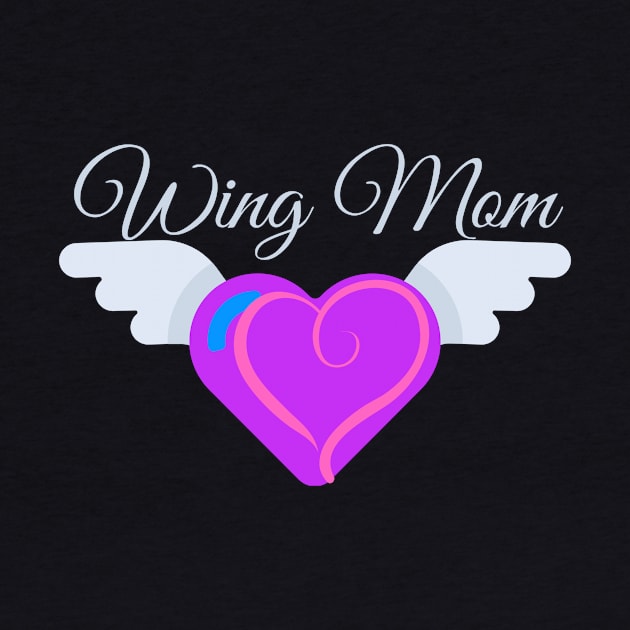 Wing Mom WingMom WingMoms design support of our children in BMT support group by The Boho Cabana